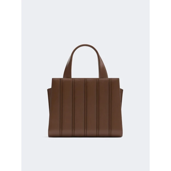 Max Mara Whitney Bag 5 Medium in Amber Brown | Totes & Top-Handle Bags | Coveti
