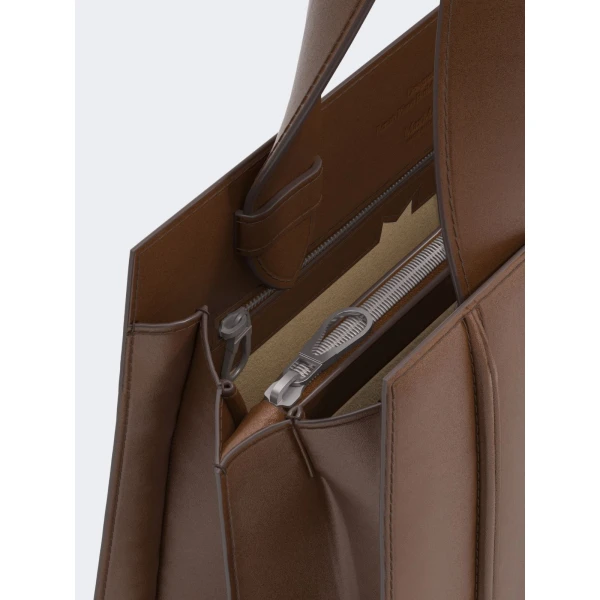 Max Mara Whitney Bag 5 Medium in Amber Brown | Totes & Top-Handle Bags | Coveti