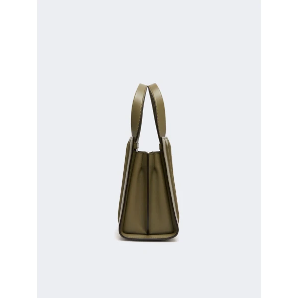 Max Mara Whitney Bag 5 Medium in Olive Green | Totes & Top-Handle Bags | Coveti
