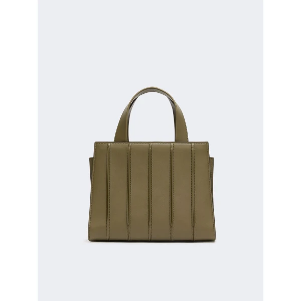 Max Mara Whitney Bag 5 Medium in Olive Green | Totes & Top-Handle Bags | Coveti