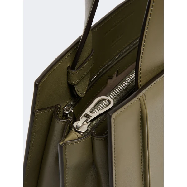 Max Mara Whitney Bag 5 Medium in Olive Green | Totes & Top-Handle Bags | Coveti
