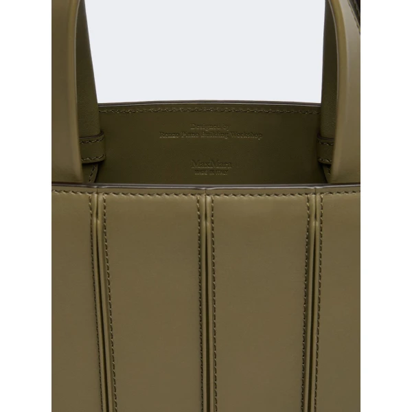 Max Mara Whitney Bag 5 Medium in Olive Green | Totes & Top-Handle Bags | Coveti