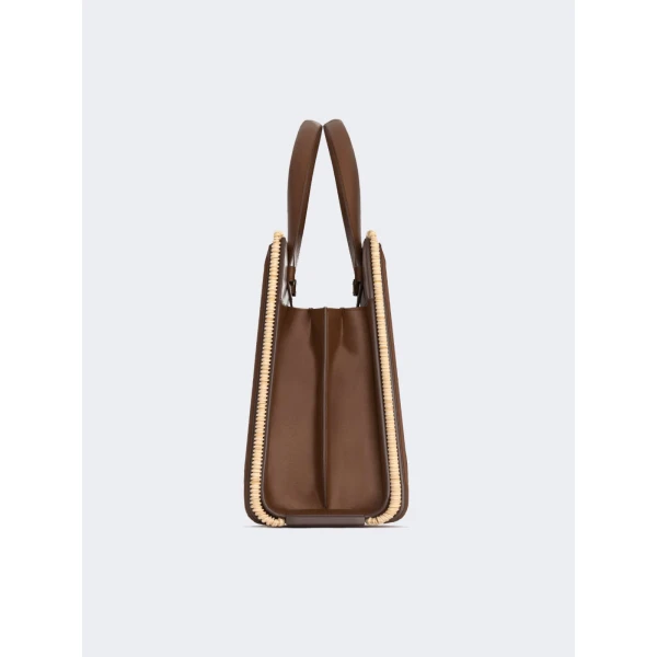 Max Mara Whitney Bag 6 Medium Wicker in Beige | Totes & Top-Handle Bags | Coveti