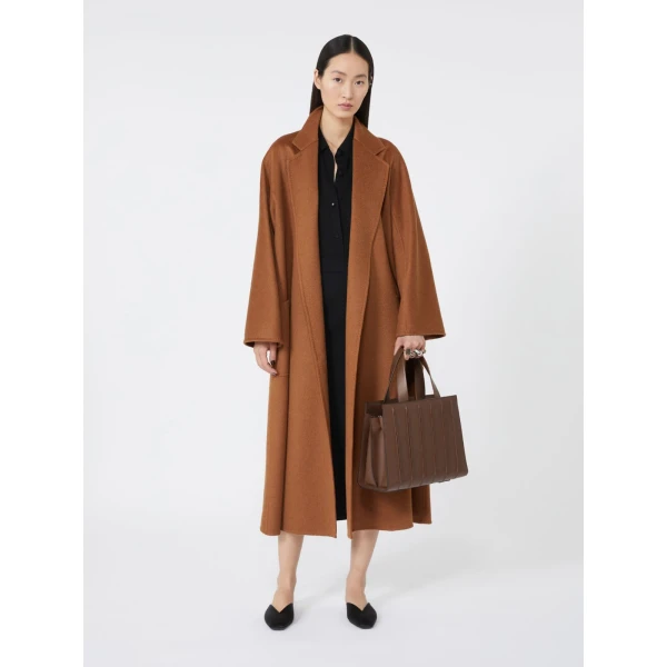 Max Mara Whitney Bag 6 Medium in Amber Brown | Totes & Top-Handle Bags | Coveti