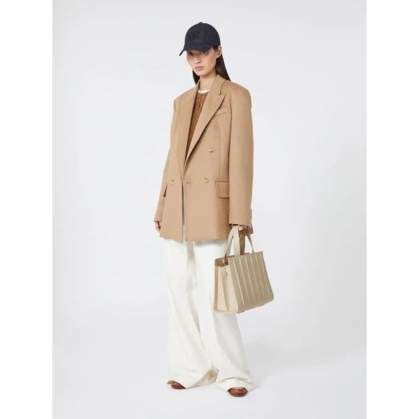 Max Mara Whitney Bag 6 Medium in Beige | Totes & Top-Handle Bags | Coveti