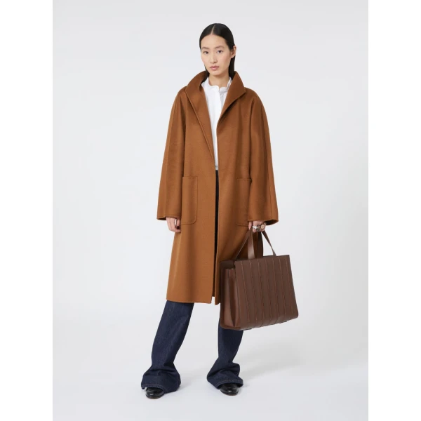 Max Mara Whitney Bag 7 Large in Amber Brown | Totes & Top-Handle Bags | Coveti
