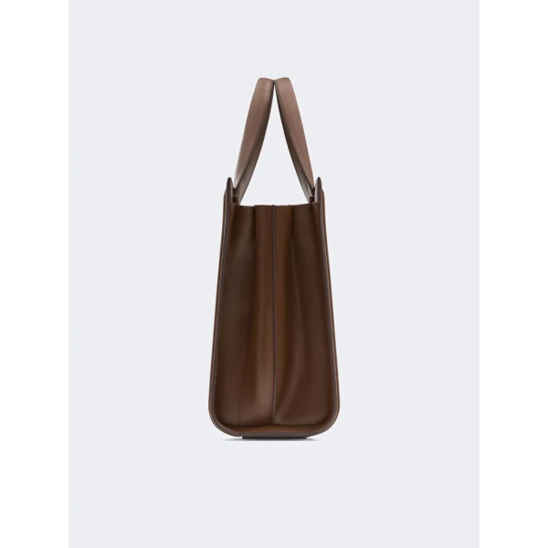 Max Mara Whitney Bag 7 Large in Amber Brown | Totes & Top-Handle Bags | Coveti