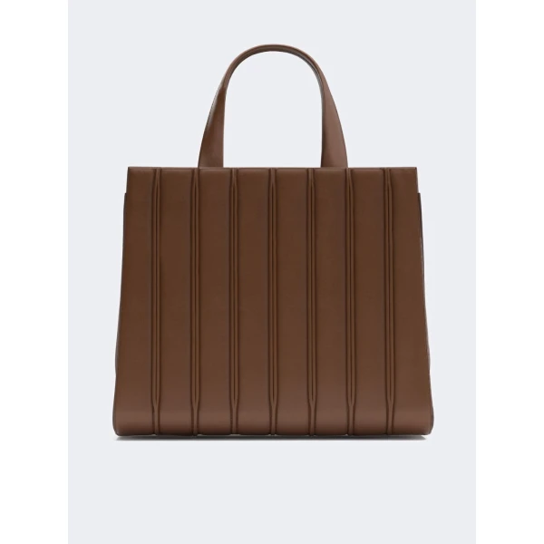 Max Mara Whitney Bag 7 Large in Amber Brown | Totes & Top-Handle Bags | Coveti