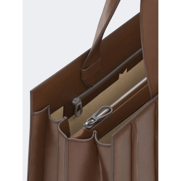 Max Mara Whitney Bag 7 Large in Amber Brown | Totes & Top-Handle Bags | Coveti