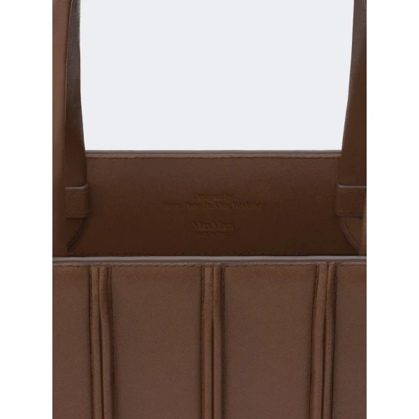 Max Mara Whitney Bag 7 Large in Amber Brown | Totes & Top-Handle Bags | Coveti