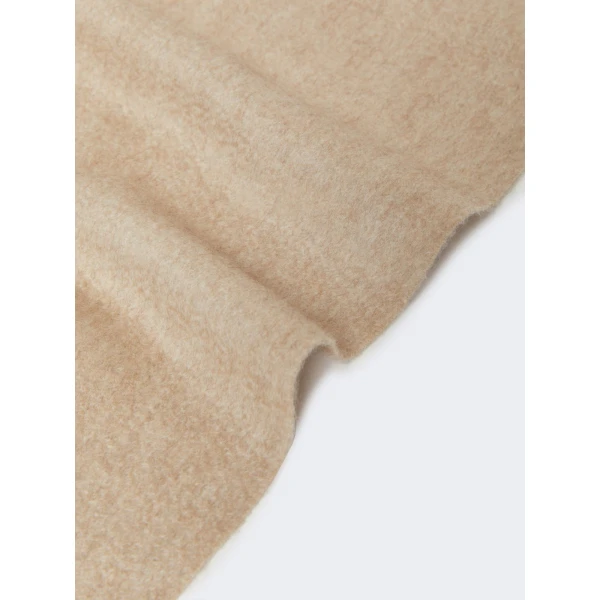 Max Mara Wsdalia Cashmere Monogram Stole in Beige | Scarves | Coveti