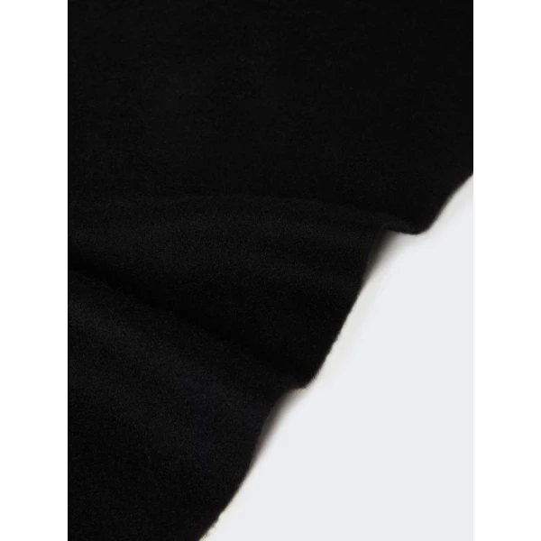 Max Mara Wsdalia Cashmere Monogram Stole in Black | Scarves | Coveti