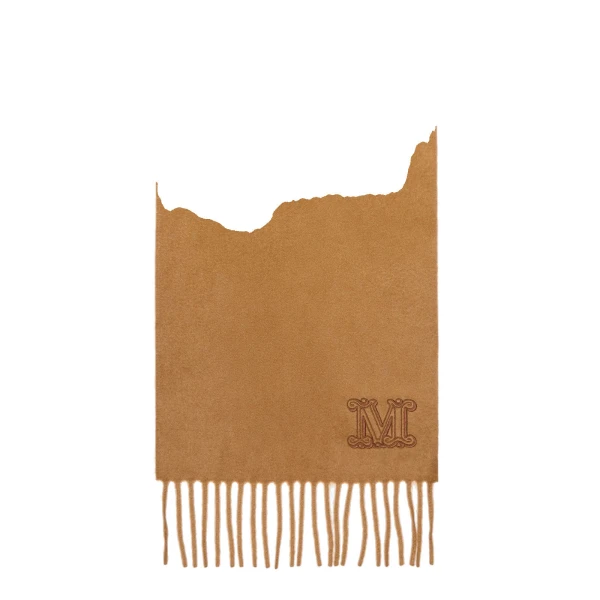 Wsdalia Cashmere Monogram Stole in Tobacco