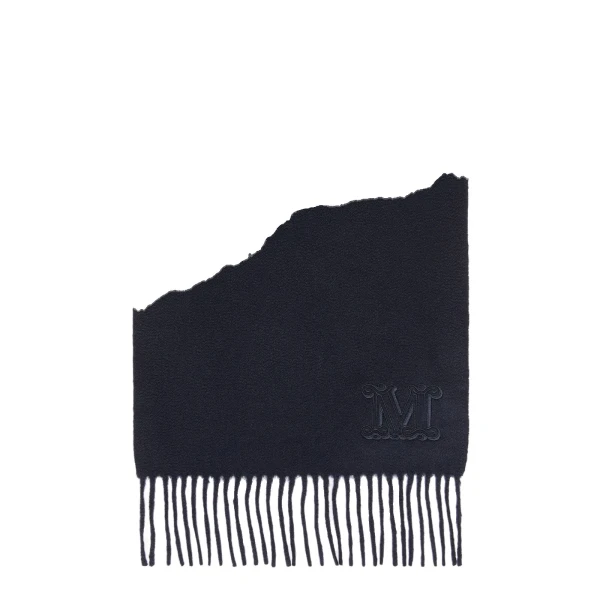 Max Mara Wsdalia Cashmere Monogram Stole in Ultramarine | Women | Coveti