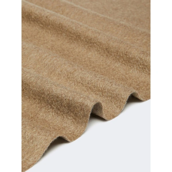 Max Mara Wsdalia Monogram Cashmere Stole in Beige | Scarves | Coveti