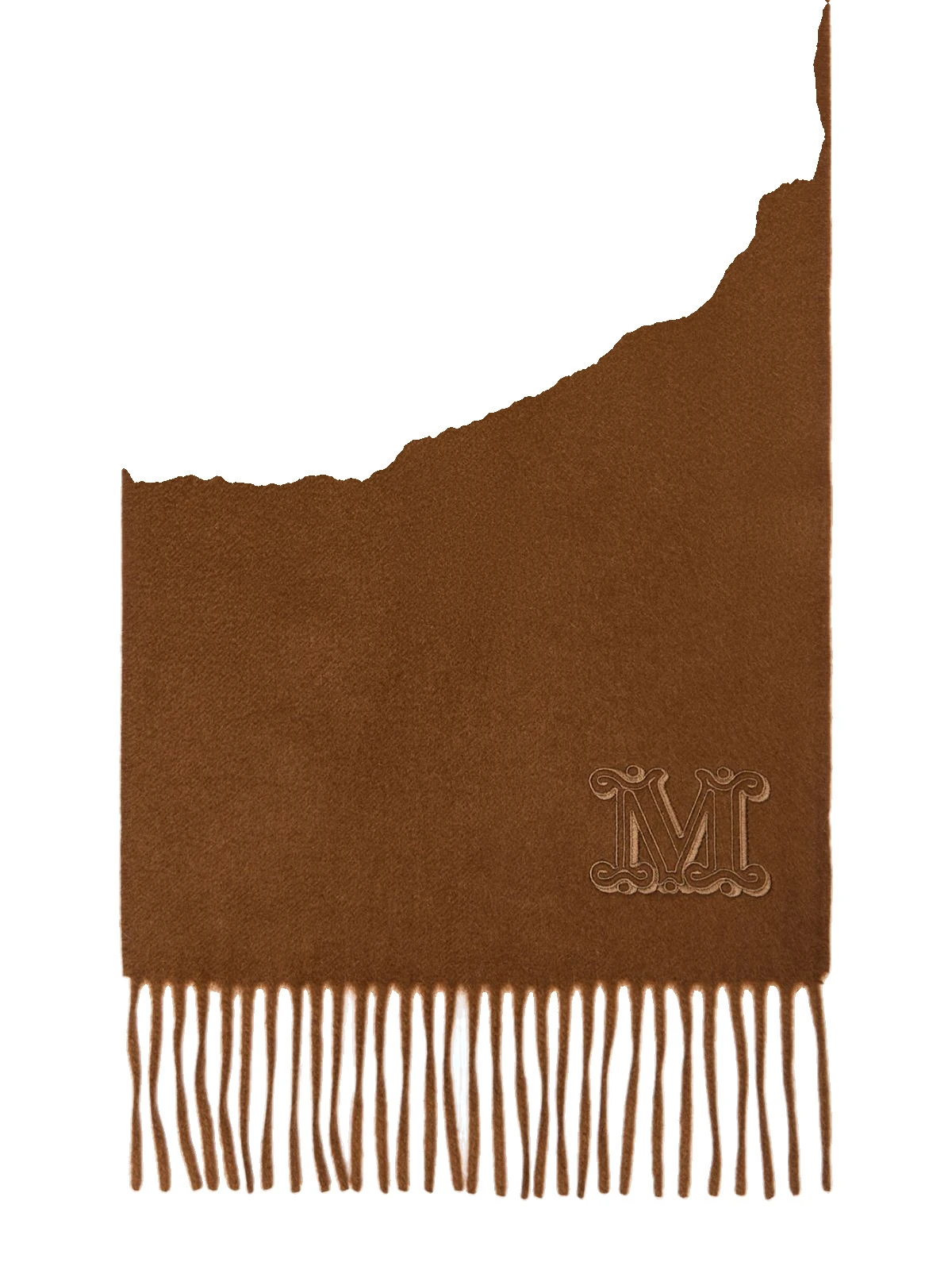 Max Mara Wsdalia Monogram Cashmere Stole in Hazelnut Brown Max Mara Wsdalia Monogram Cashmere Stole in Hazelnut Brown | Scarves | Coveti