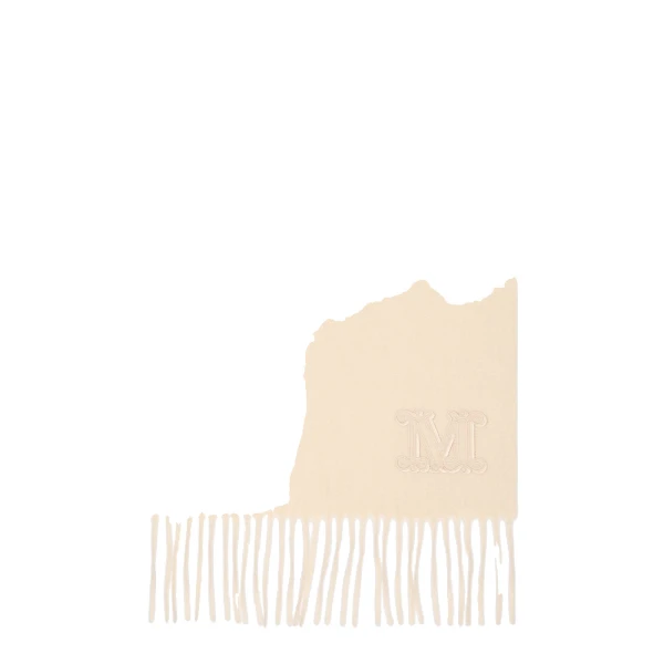 Wsdalia Monogram Cashmere Stole in Ivory