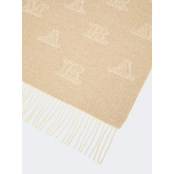 Max Mara Wsklause Sable Cashmere Stole in Beige | Scarves | Coveti
