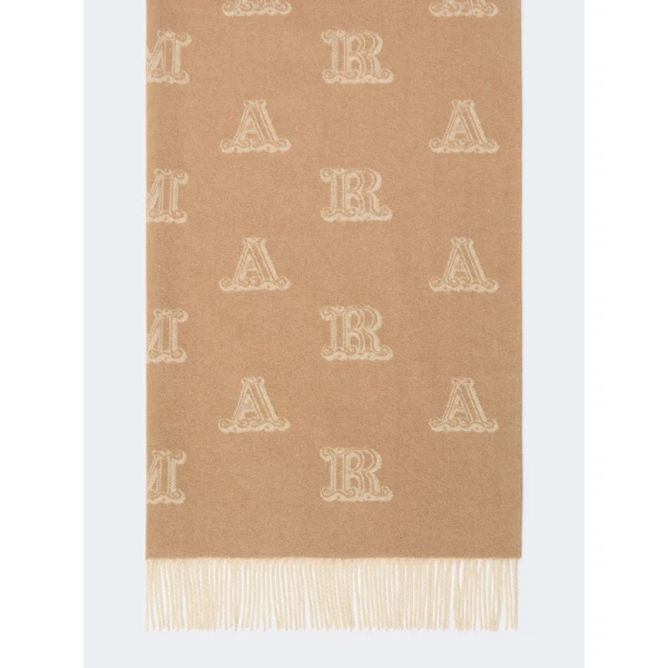 Max Mara Wsklause Sable Cashmere Stole in Camel | Scarves | Coveti