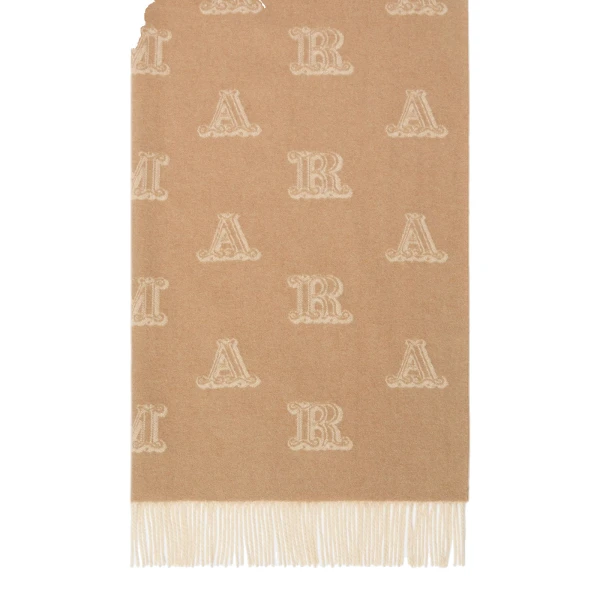 Max Mara Wsklause Sable Cashmere Stole in Camel | Scarves | Coveti