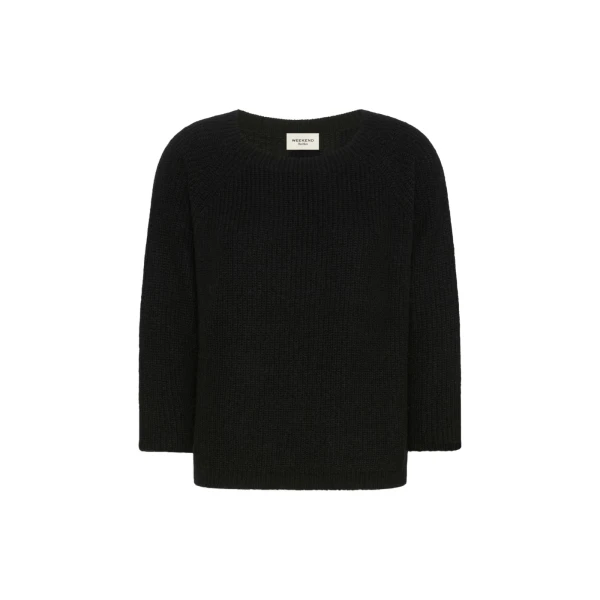 Max Mara Xeno Mohair Blend Jumper in Black | Sweaters | Coveti