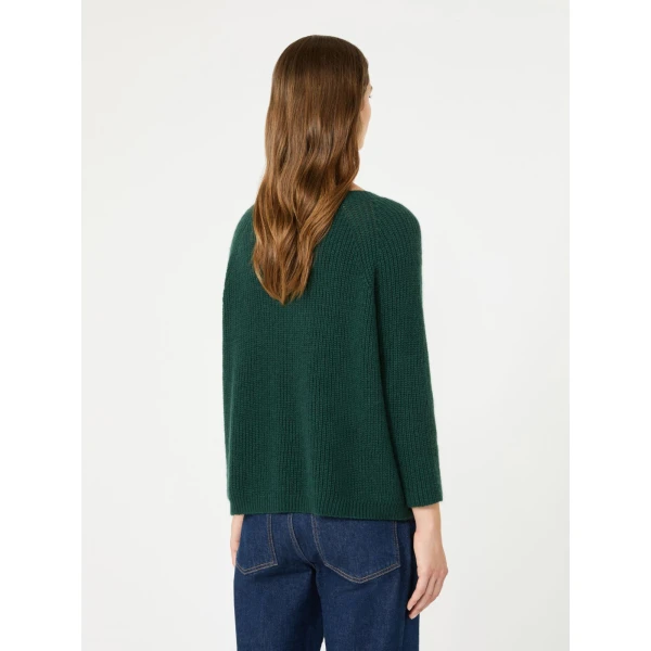 Max Mara Xeno Mohair Blend Jumper in Dark Green | Sweaters | Coveti