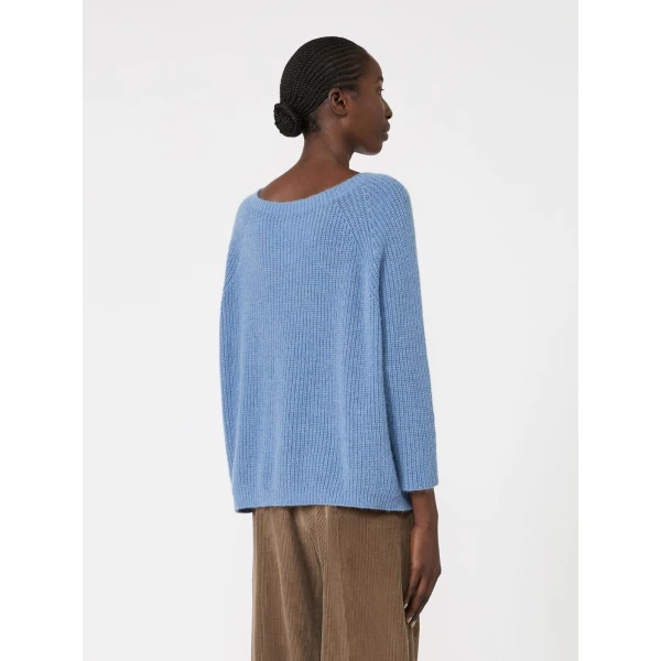 Max Mara Xeno Mohair Blend Jumper in Light Blue | Sweaters | Coveti