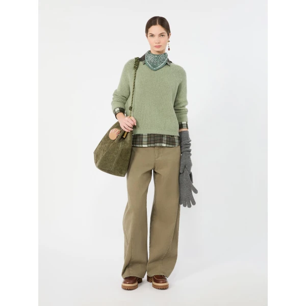Max Mara Xeno Mohair Blend Jumper in Sage Green | Sweaters | Coveti