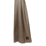 Max Mara Yarn-Dyed Wool Stole in Beige | Scarves | Coveti