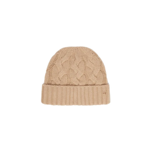 Max Mara Zampa Cashmere Beanie in Camel | Hats | Coveti