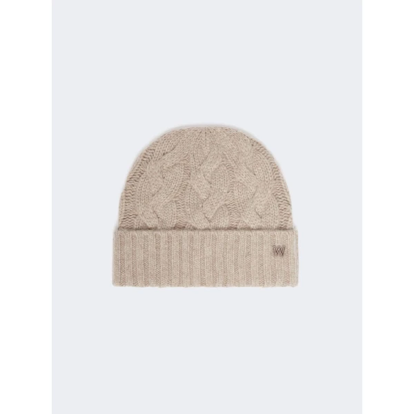Max Mara Zampa Cashmere Beanie in Honey | Hats | Coveti