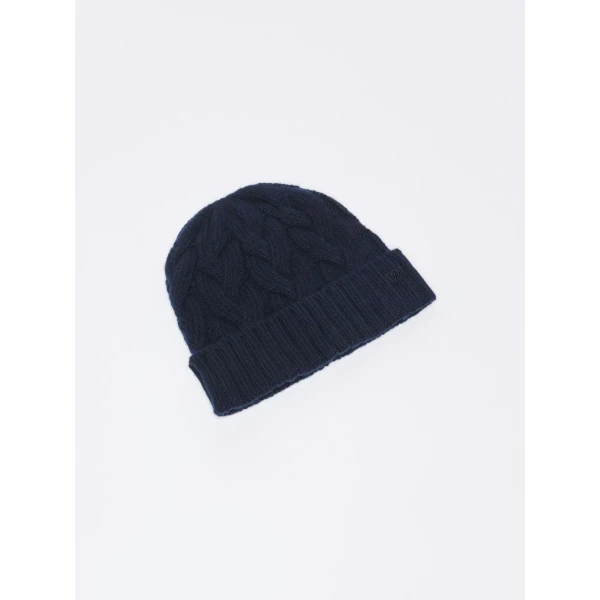 Max Mara Zampa Cashmere Beanie in Ultramarine | Hats | Coveti