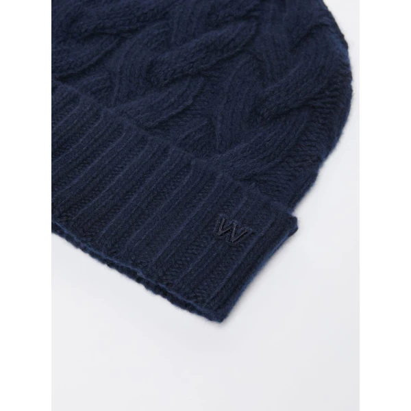 Max Mara Zampa Cashmere Beanie in Ultramarine | Hats | Coveti
