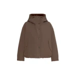 Max Mara Zanna Reversible Water-Repellent Canvas Jacket in Brown | Jackets | Coveti
