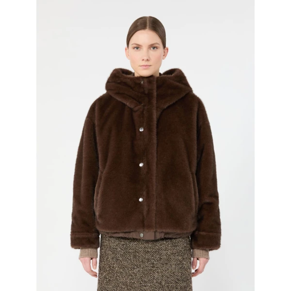 Max Mara Zanna Reversible Water-Repellent Canvas Jacket in Brown | Jackets | Coveti