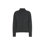 Max Mara Zarina Carded Wool and Cashmere Jumper in Dark Grey | Sweaters | Coveti