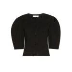 Max Mara Zero Jacquard Jersey Jacket in Black | Blazers | Coveti
