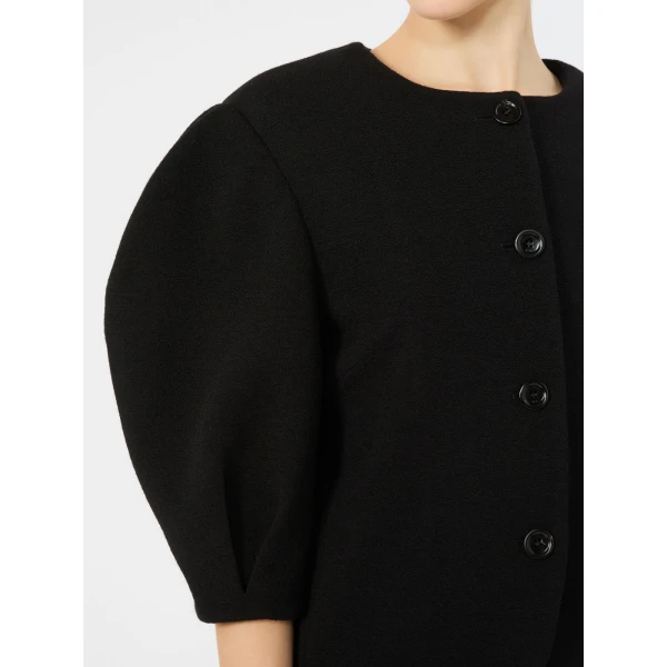 Max Mara Zero Jacquard Jersey Jacket in Black | Blazers | Coveti
