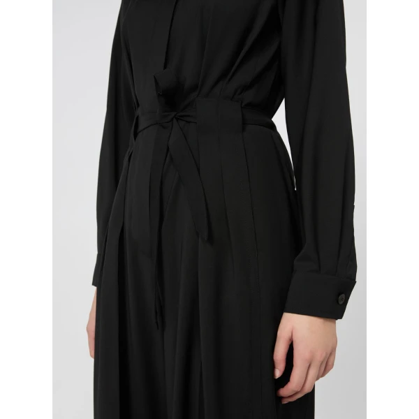 Max Mara Zigrino Pure Wool Jumpsuit in Black | Jumpsuit | Coveti