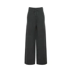 Max Mara Zinco Wool and Cashmere Knit Trousers in Dark Grey | Sweatpants | Coveti