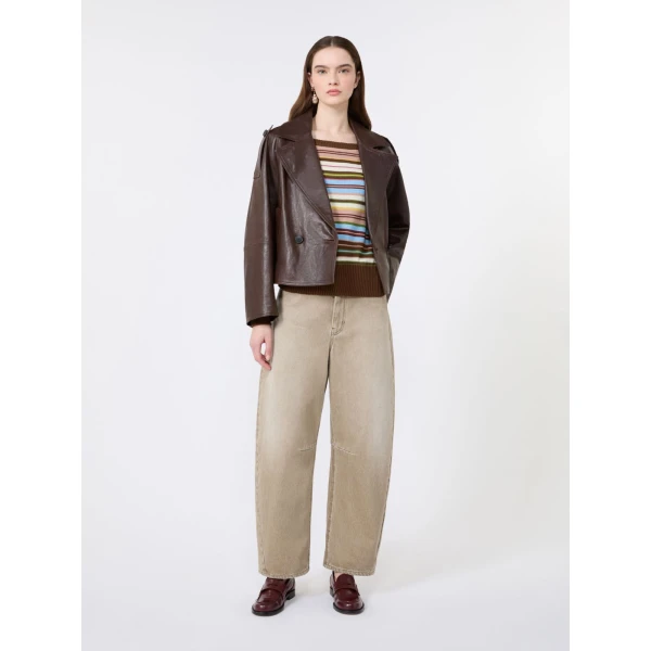 Max Mara Zinnia Cotton Boat-Neck Jumper in Multicolour | Sweaters | Coveti