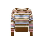 Max Mara Zinnia Cotton Boat-Neck Jumper in Multicolour | Sweaters | Coveti