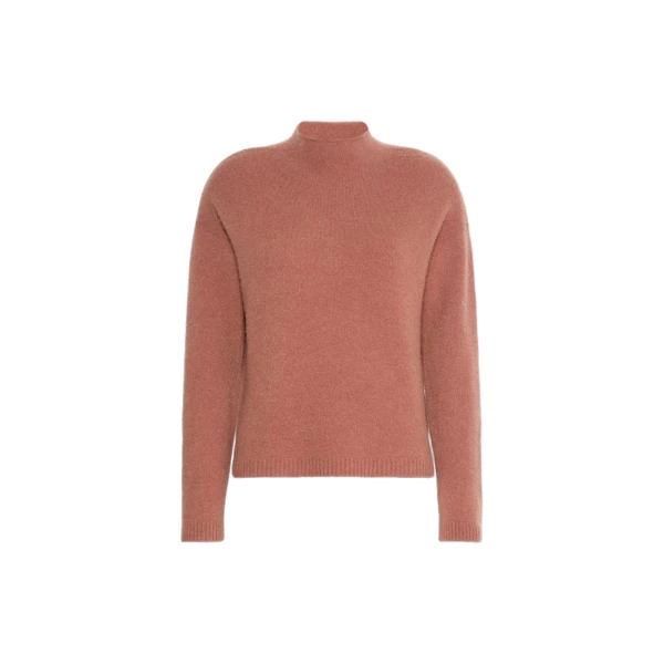 Zodiaco Relaxed Cashmere Sweater in Dark Pink