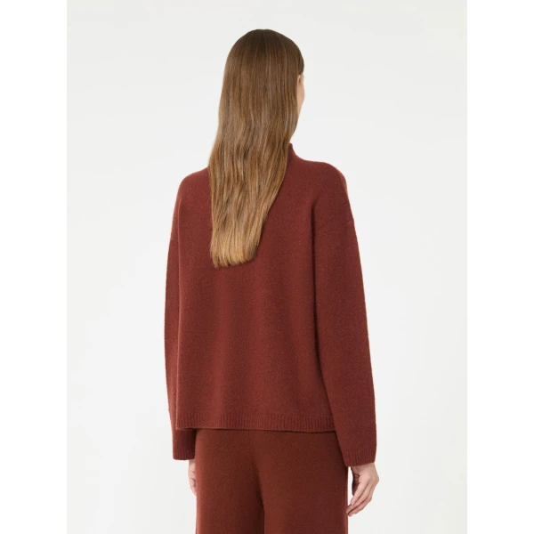 Max Mara Zodiaco Relaxed Cashmere Sweater in Rust | Sweaters | Coveti