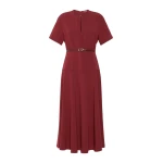 Max Mara Zorro Long Cady Gown in Ruby | Evening Gowns | Coveti
