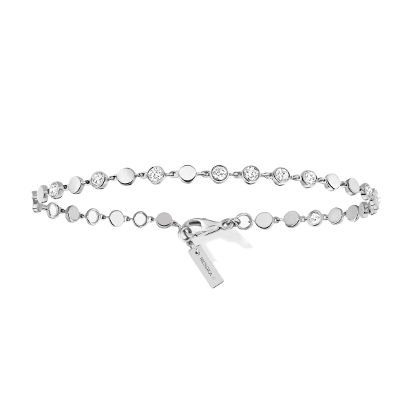 D-Vibes Diamond Chain Bracelet in 18K White Gold, Small Model