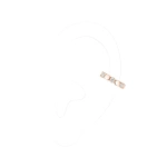 Messika D-Vibes Ear Cuff in 18K Pink Gold | Fine Earrings | Coveti