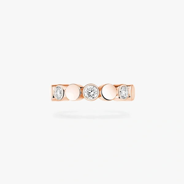 Messika D-Vibes Ear Cuff in 18K Pink Gold | Fine Earrings | Coveti
