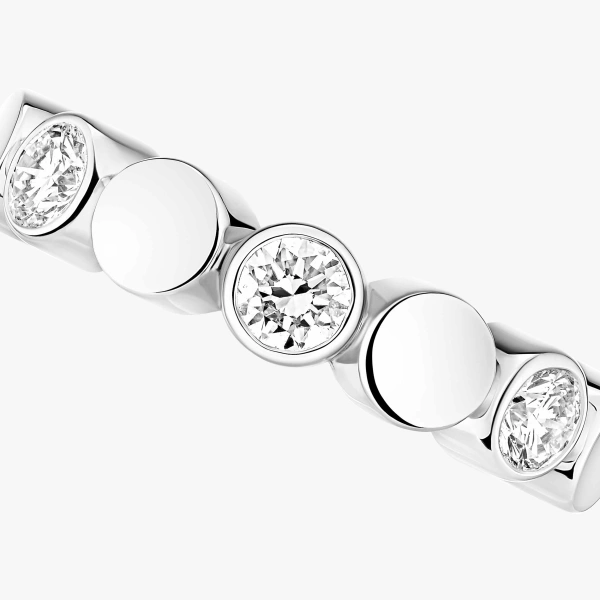 Messika D-Vibes Ear Cuff in 18K White Gold | Fine Earrings | Coveti