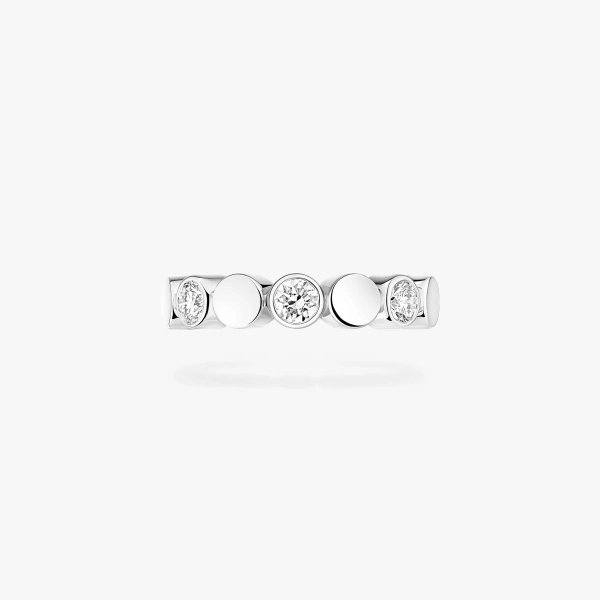 Messika D-Vibes Ear Cuff in 18K White Gold | Fine Earrings | Coveti